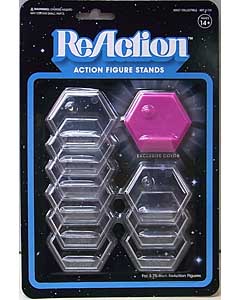 SUPER 7 REACTION FIGURES 3.75インチアクションフィギュア用 STAND [PINK入り]